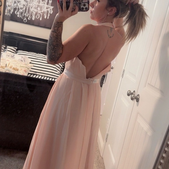 Blush Vera Wang Bridesmaid Dress - Picture 8 of 8